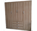 Hình ảnh của TỦ QUẦN ÁO GỖ MDF RỘNG 2M, CÓ 4 CÁNH VÀ 3 NGĂN KÉO