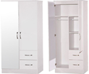 Hình ảnh của TỦ ÁO GỖ MDF RỘNG 90CM 2 CÁNH 