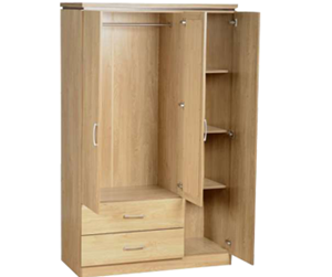 Hình ảnh của TỦ ÁO RỘNG 120CM CÓ 2 NGĂN KÉO