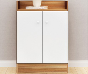 Hình ảnh của TỦ ĐỰNG GIẦY DÉP GỖ MDF RỘNG 60CM MẦU TRẮNG VÀ SỒI