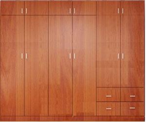 Hình ảnh của TỦ QUẦN ÁO GỖ MDF MẦU LÁT RỘNG 240CM