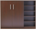 Hình ảnh của TỦ GIẦY GỖ ÉP MFC RỘNG 120CM MẦU NÂU KẺ ÁNH