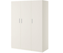 Hình ảnh của TỦ QUẦN ÁO GỖ MDF RỘNG 150CM MẦU TRẮNG