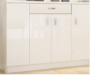 Hình ảnh của TỦ GIẦY GỖ ÉP CÔNG NGHIỆP MDF RỘNG 140CM MẦU TRẮNG