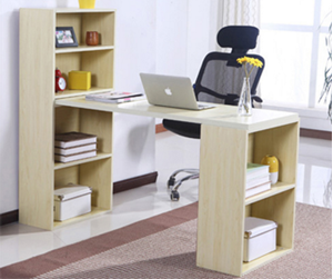 Hình ảnh của Bàn làm việc gỗ công nghiệp có giá sách đẹp