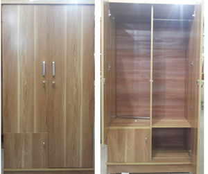Hình ảnh của TỦ ĐỰNG QUẦN ÁO GỖ ÉP RỘNG 90CM MẦU VÂN SỒI 