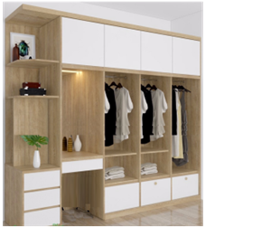 Hình ảnh của TỦ QUẦN ÁO KHÔNG CÁNH GỖ CÔNG NGHIỆP