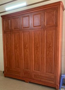 Hình ảnh của TỦ QUẦN ÁO 5 CÁNH ĐẸP GỖ LÁT TECH