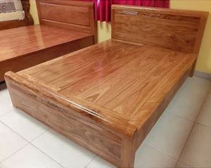 Hình ảnh của GIƯỜNG GỖ HƯƠNG XÁM TECH ĐẸP
