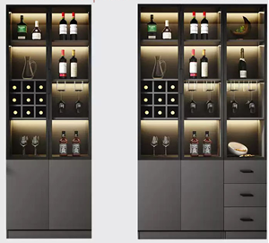 Hình ảnh của Tủ rượu đẹp cánh kính cường lực
