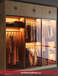 Hình ảnh của Tủ quần áo cánh lùa kính cường lực đẹp